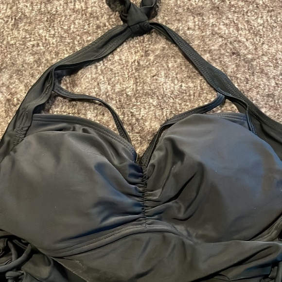 Fashionova Strappy Black One Piece Swimsuit XL - Picture 3 of 4